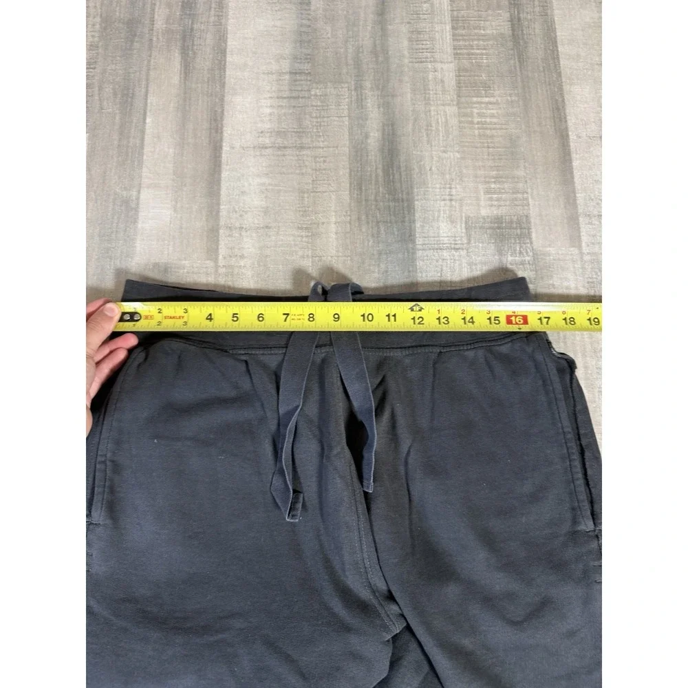 Old Navy Baggy Sweatpants Black Chunky Drawstring Grunge Pockets Mens Large
